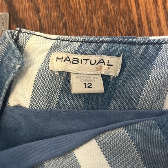 Habitual Girl Striped Denim Skirt - Picture 3 of 3
